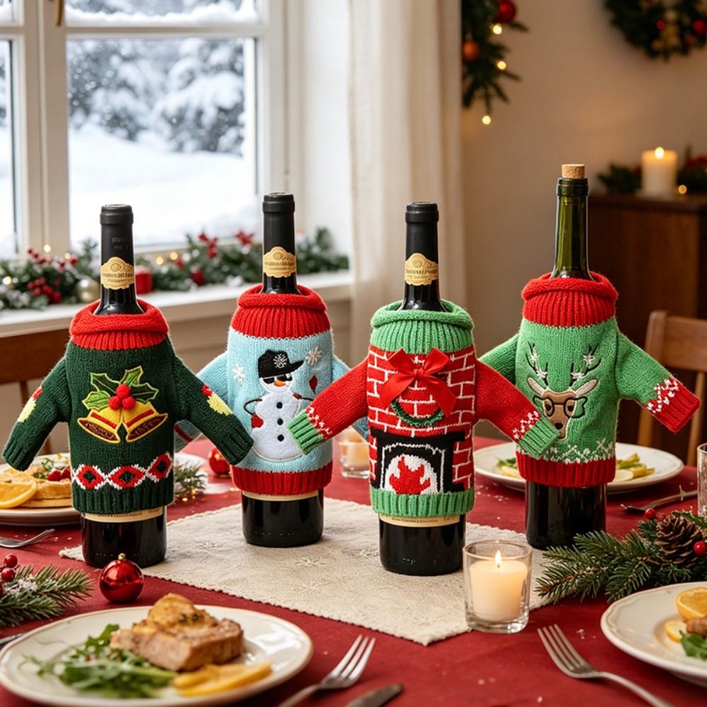 Wine Beer Hat - Чехол для винной бутылки с изображением