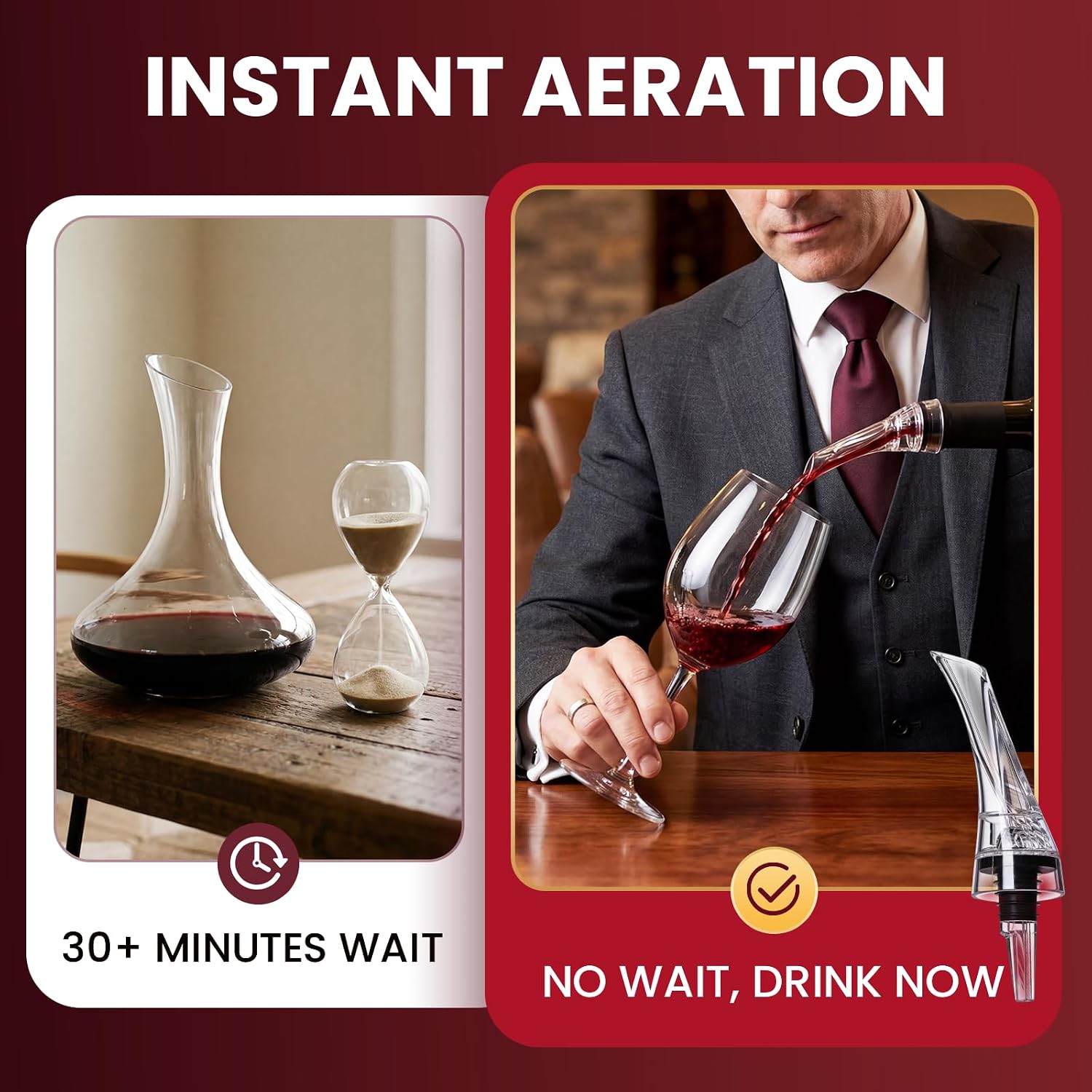 1 шт. Волшебный декантер для в – обзор и цена Wine Aerator Pour